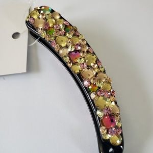 Handmade Medium  Crystal Acrylic Banana Clip